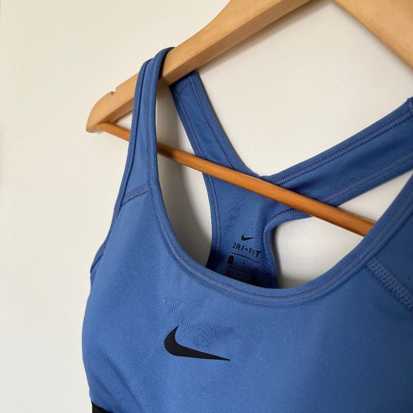 Nike Blue Classic Padded Dri-FIT Sports Bra - Picture 4 of 6